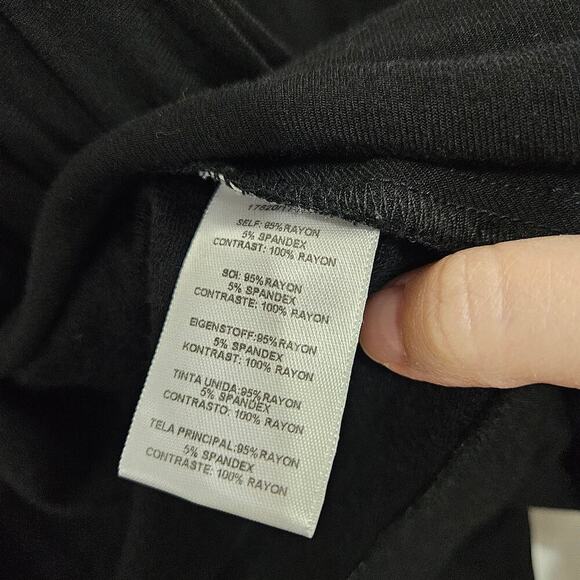 Anthropologie Dolan Black Drap Front Open Cardigan. Size Medium - Picture 5 of 5